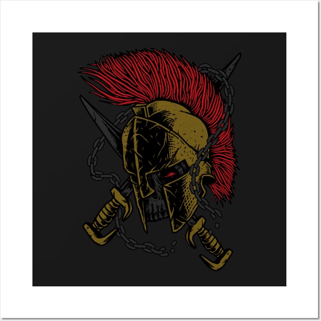 Sparta Warrior Wall Art by quilimo